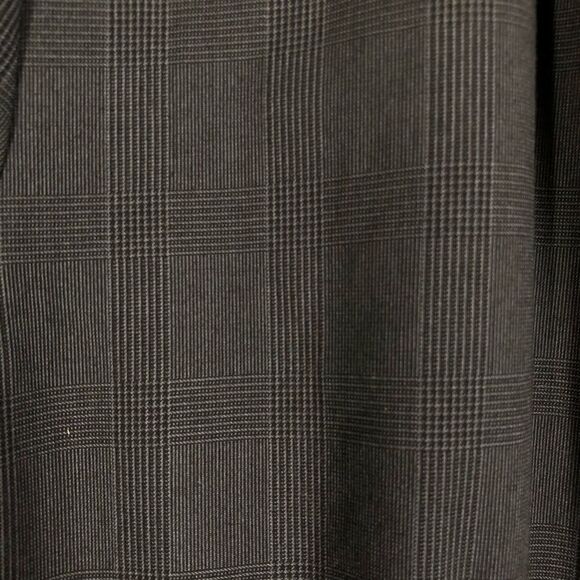 Sz XL/47- KENNETH COLE Reaction Dark Grey Plaid 2 Button Men Blazer Suit Jacket - Picture 10 of 12